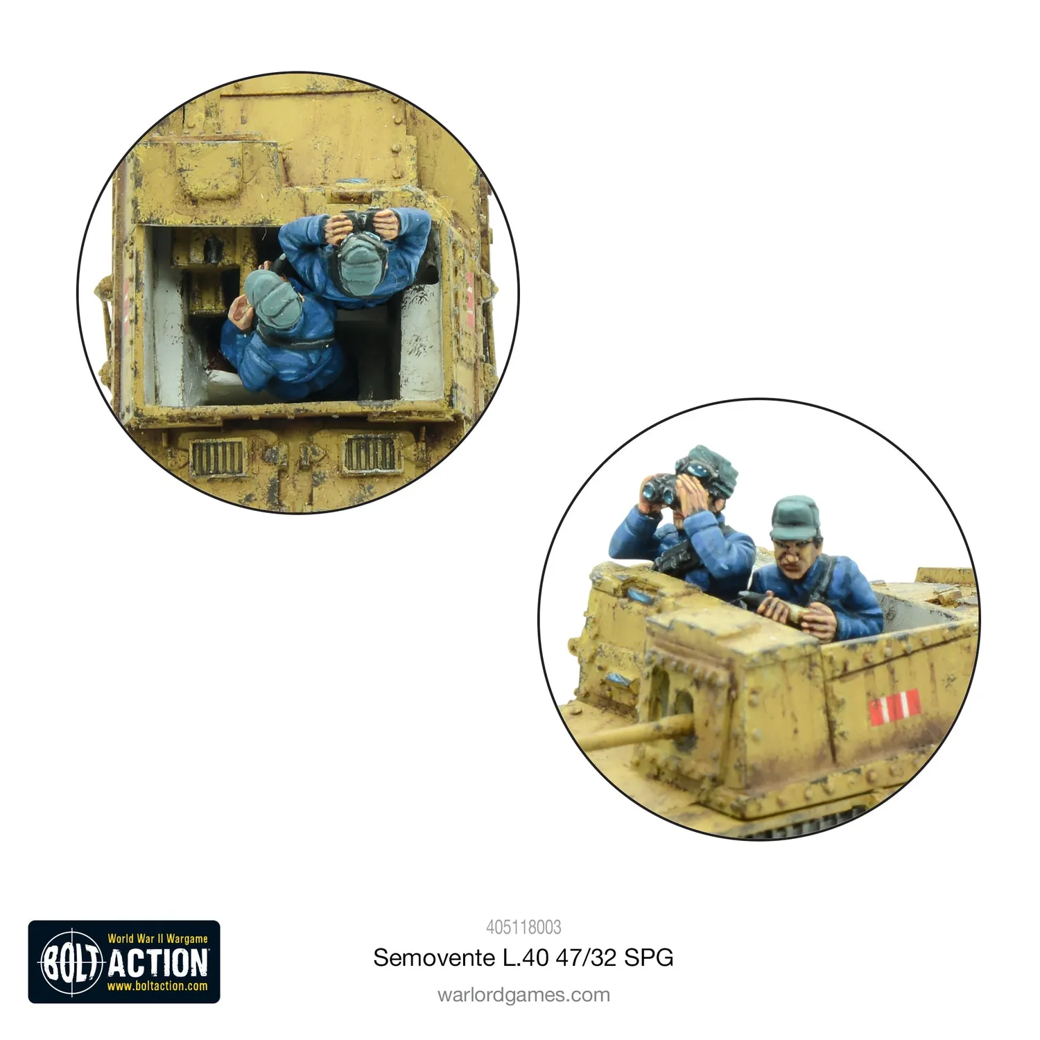 Bolt Action Semovente 47/32 canon automoteur résine métal