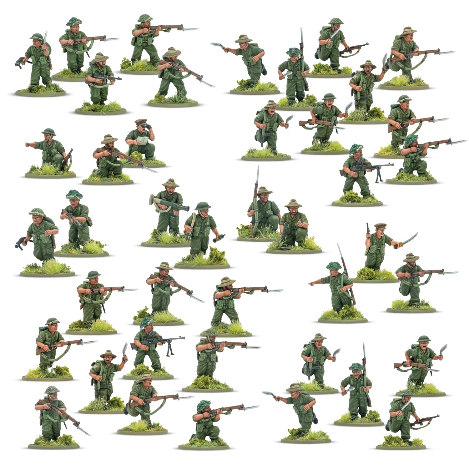 Bolt Action Ayo Gorkhali! Starter Army figurines Gurkha plastique