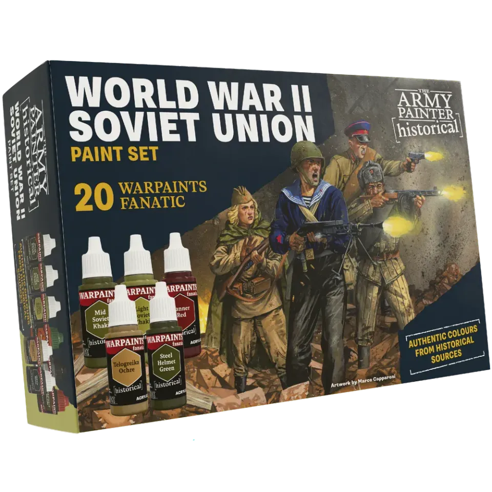 Army Painter Historical: WWII Soviet Union Paint Set peintures 20 flacons 18 ml