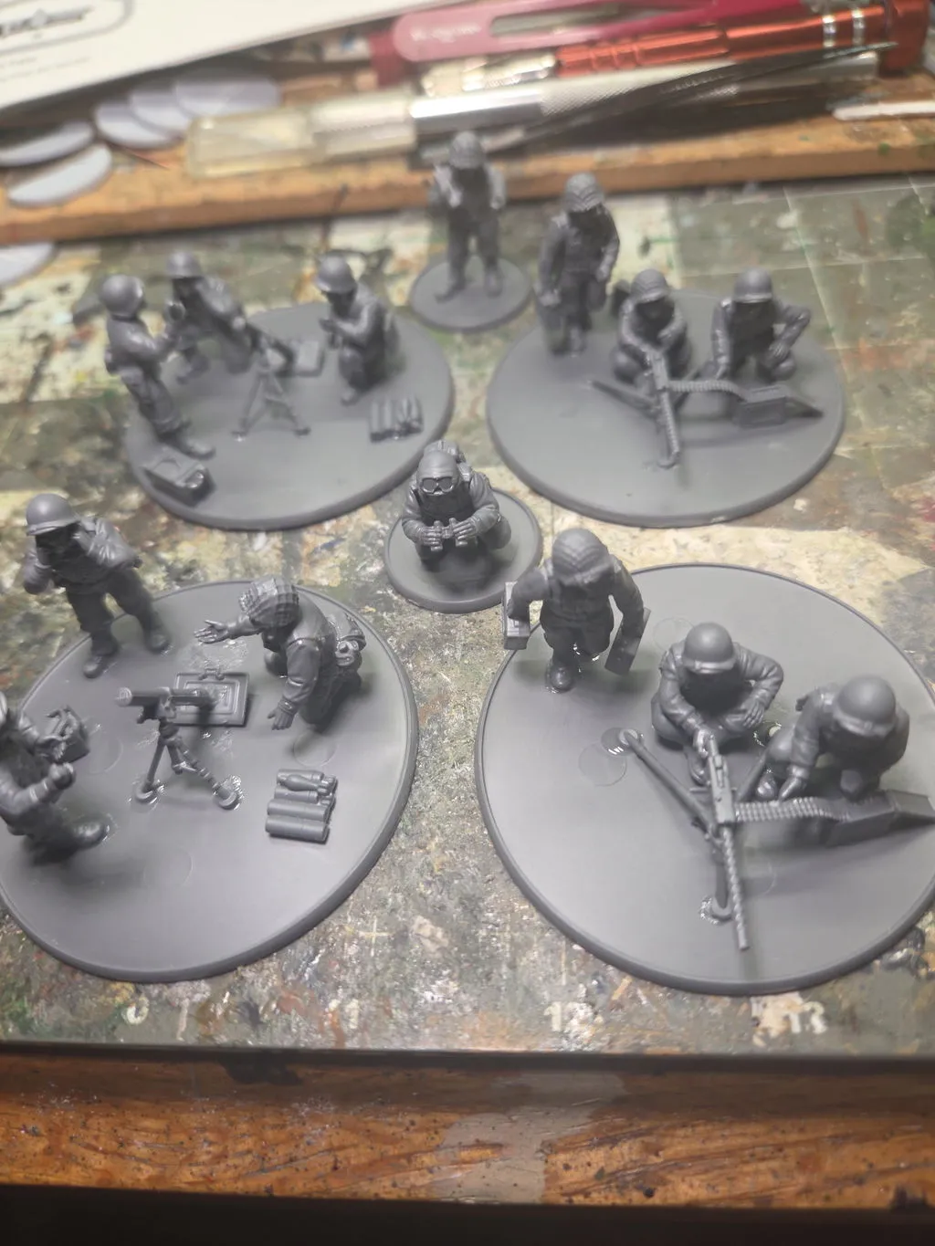 Bolt Action US Heavy Weapons platoon boîte plastique mortiers