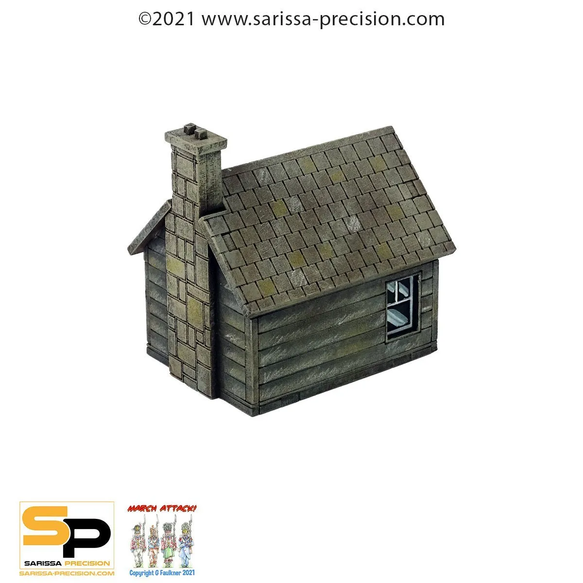 Bolt Action Shack Amérique du Nord décor 15mm MDF