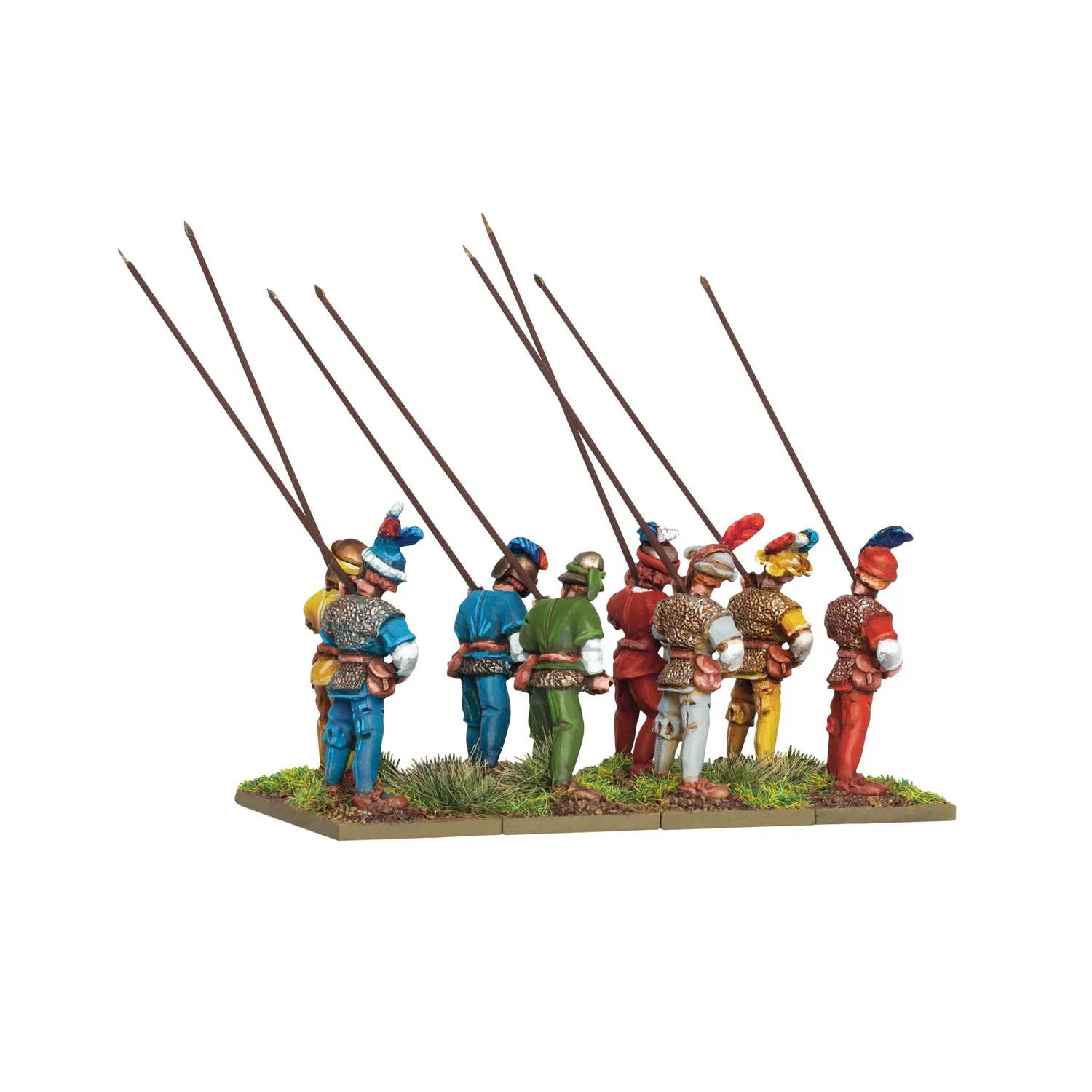 Bolt Action Pike & Shotte Italian Wars Swiss Pikemen At port 60 figurines métal 8 pièces