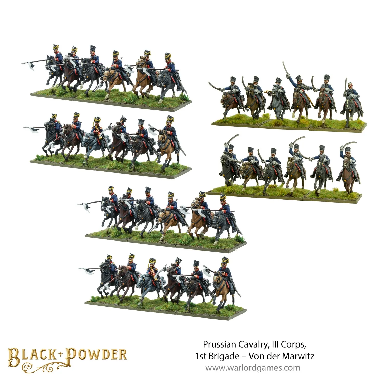 Black Powder Cavalerie Prussienne Von der Marwitz figurines résine