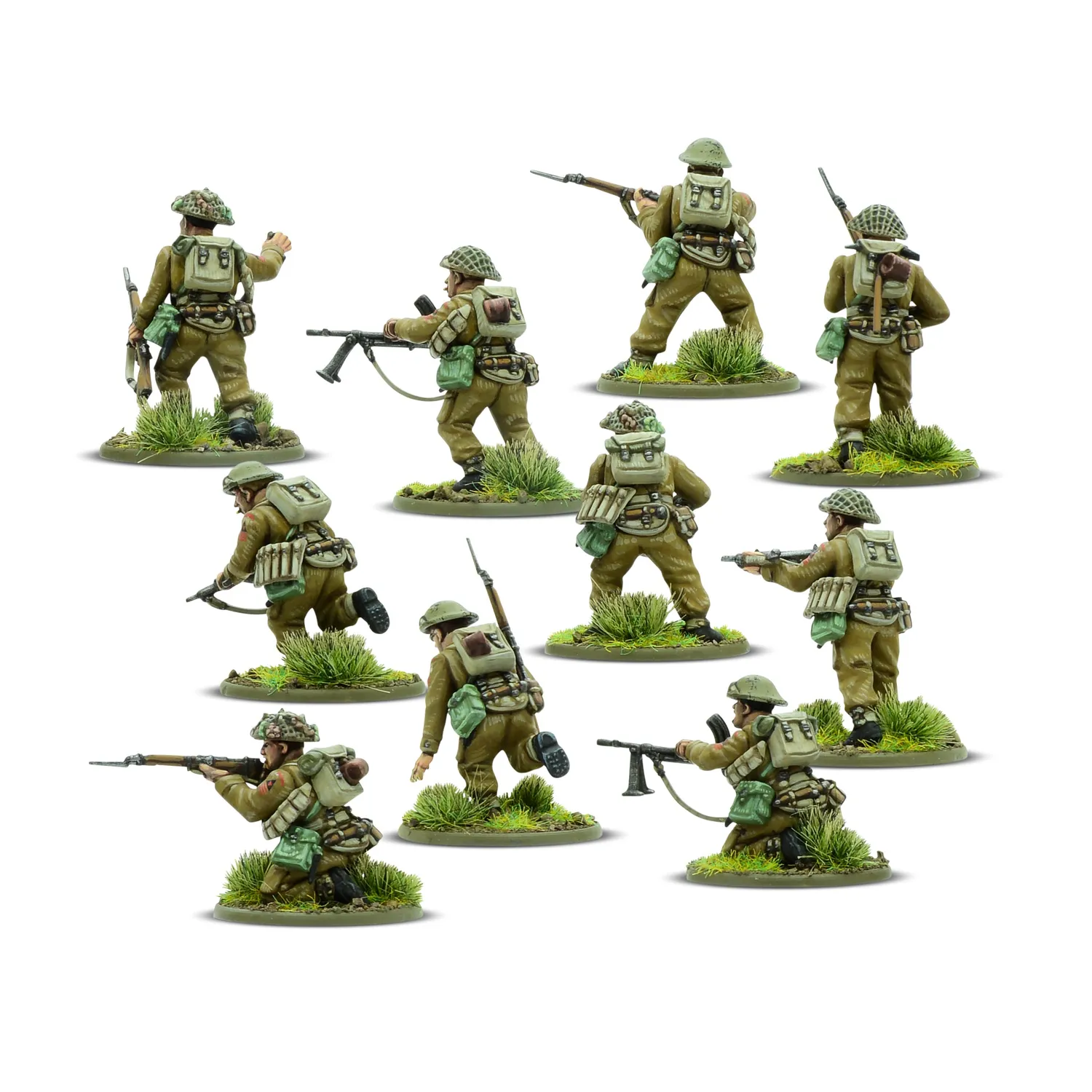 Bolt Action For King & Country armée de démarrage britannique canadienne plastique