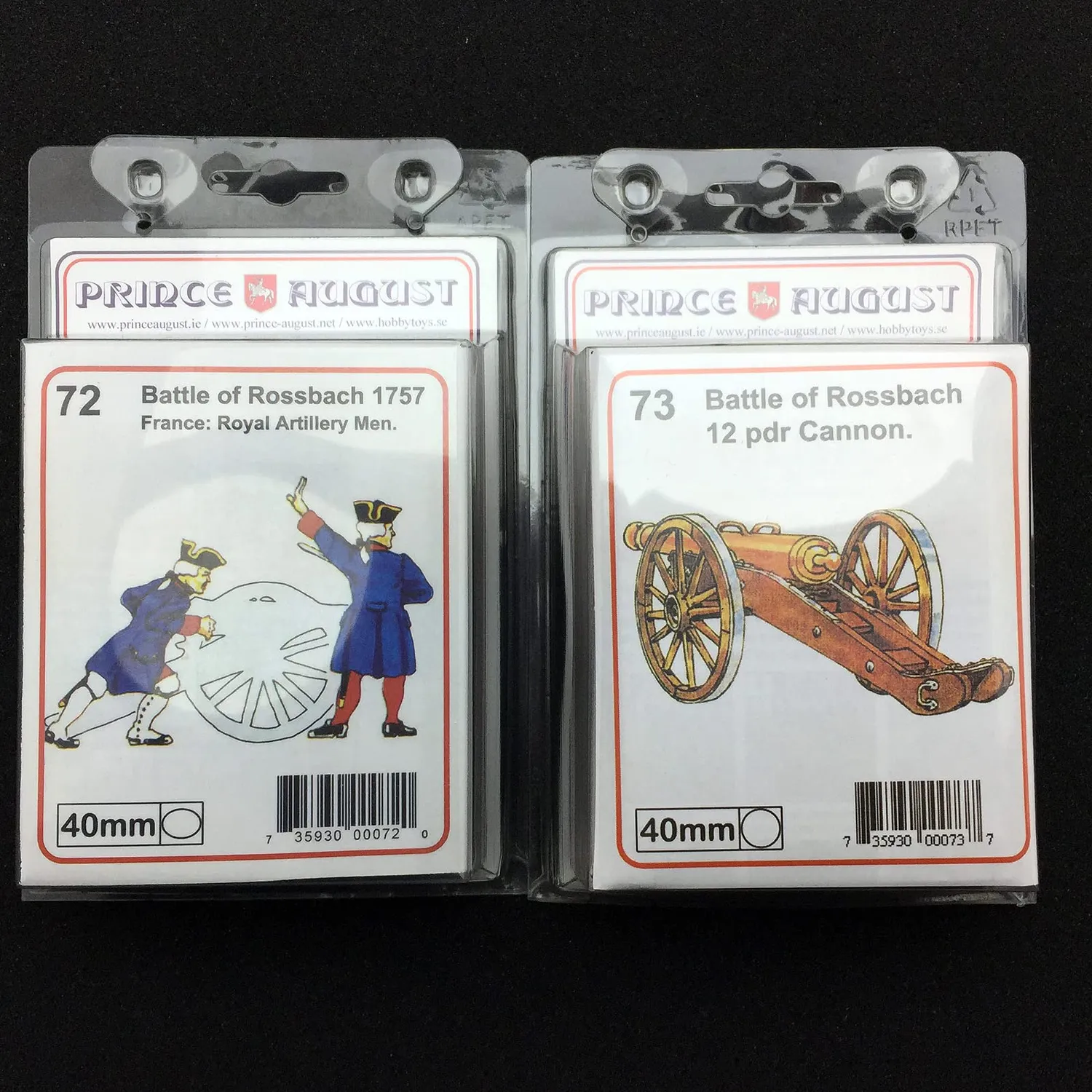 Prince August Hobby Bataille de Roßbach moules métal 40 mm PA72 PA73