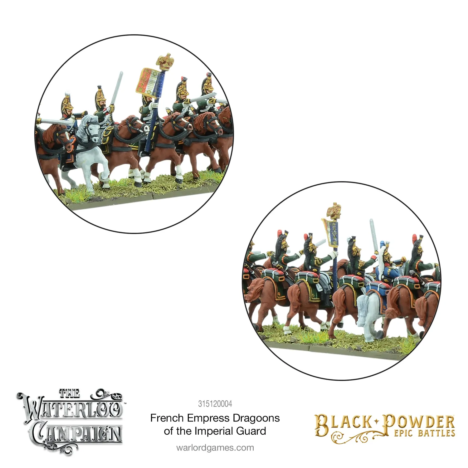 Black Powder Epic Waterloo Dragons Impératrice résine