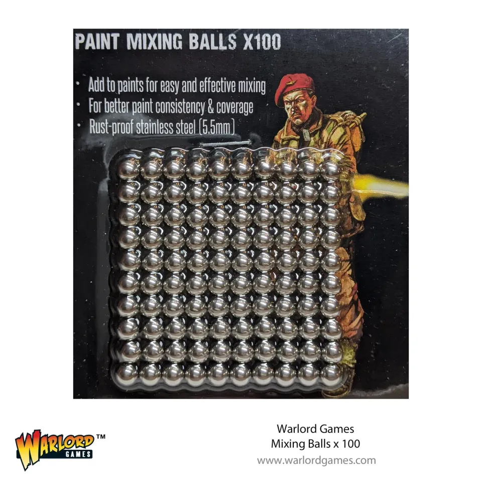 Bolt Action Warlord Mixing Balls (100) billes mélangeuses inox