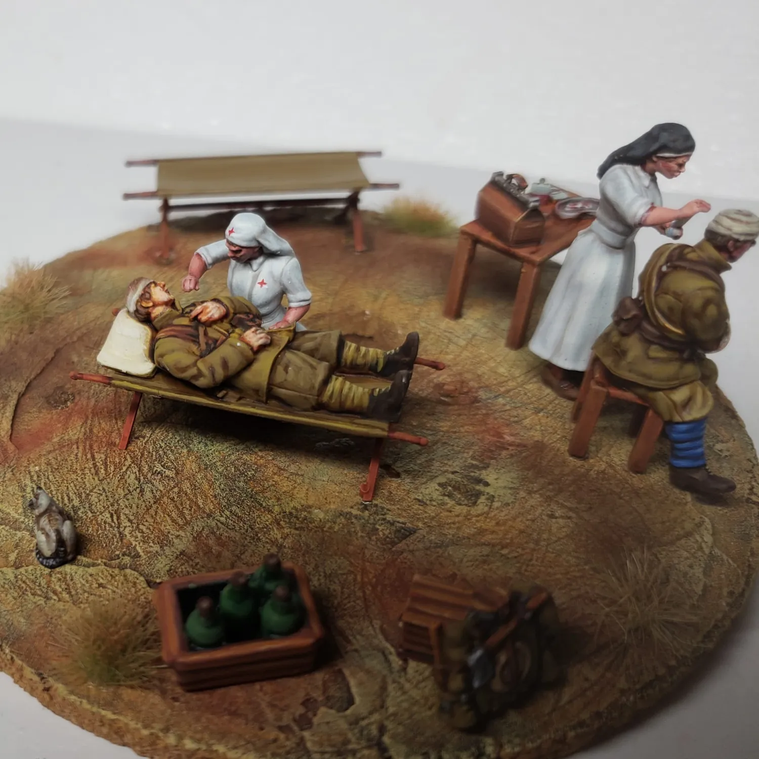 Armée du Levant Infirmerie de campagne figurines 28mm résine