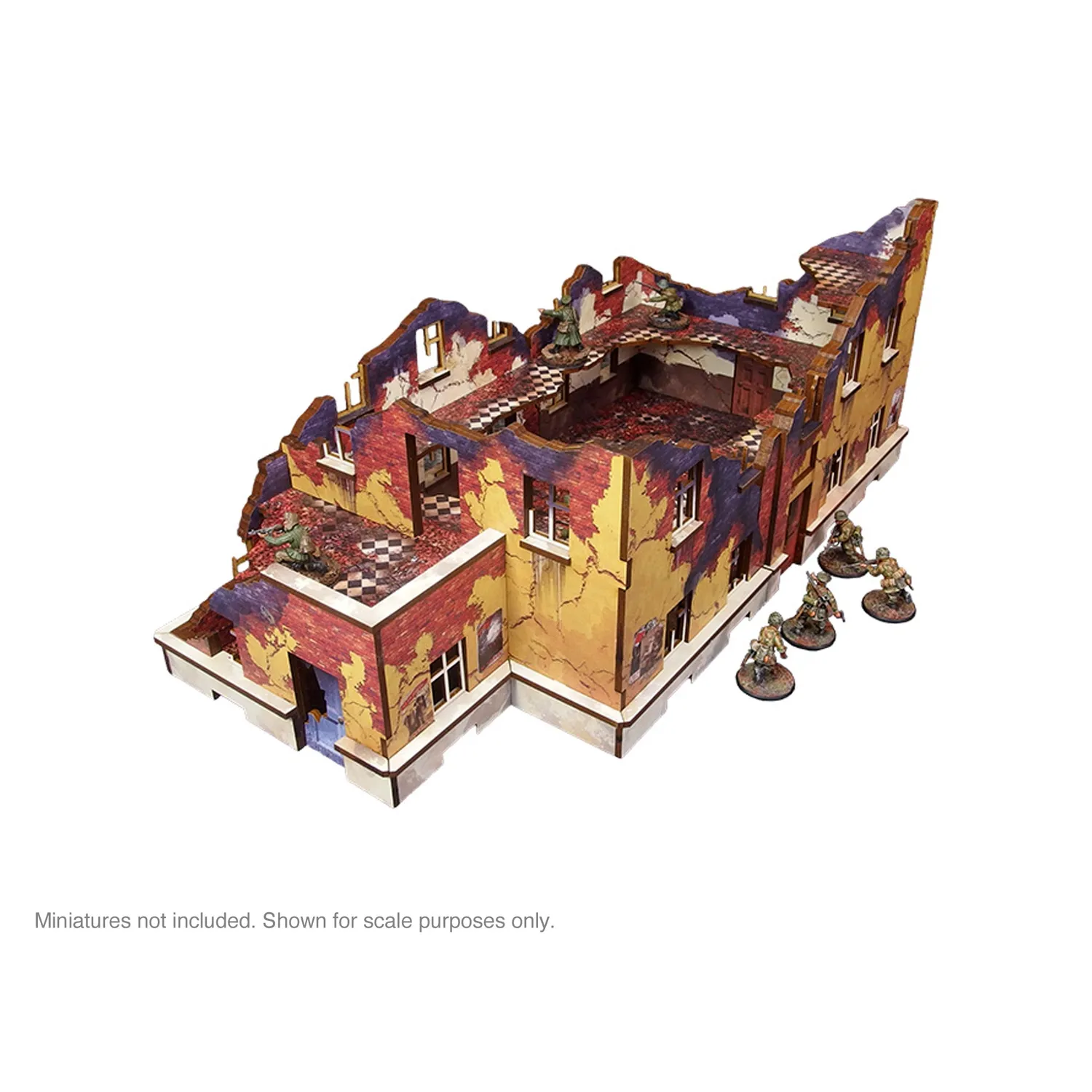 Bolt Action Ostfront Stalingrad école gauche décor pré-peint