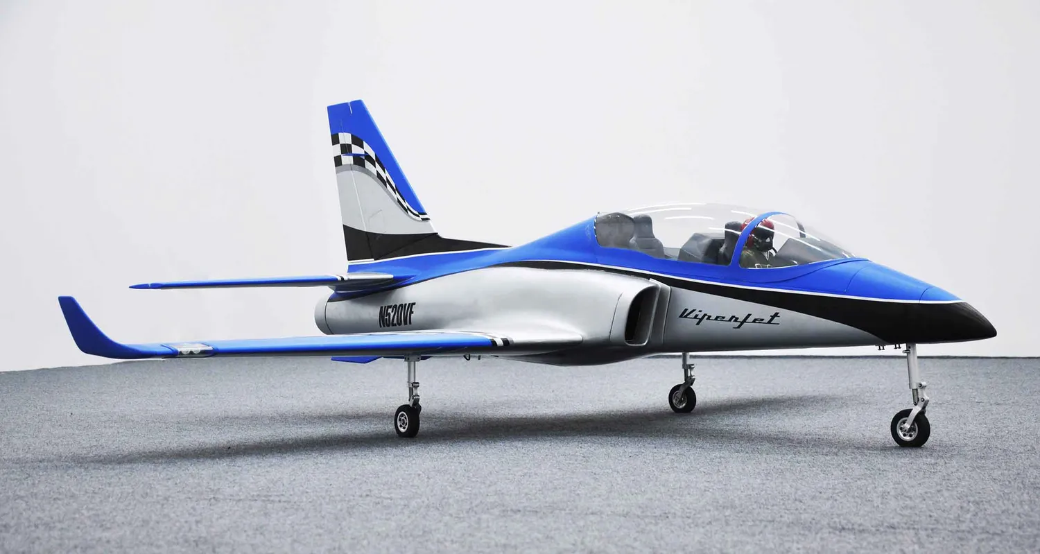 Black Horse Model BH205-SB VIPER JET MKII SILVER BLUE jet RC électrique 1885mm