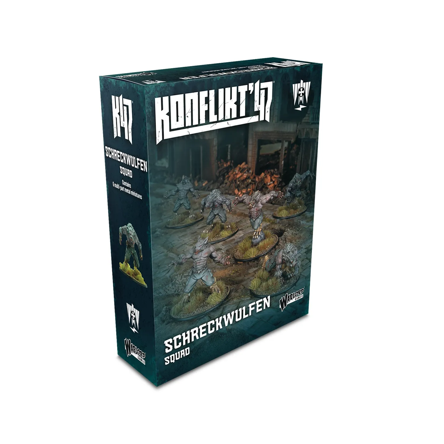 Bolt Action Konflikt ’47 Schreckwulfen figurines métal 6 pièces