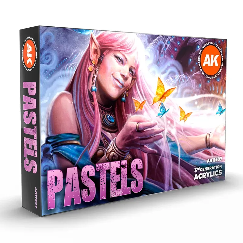 DES TRANCHEES AUX BARRICADES AK Interactive SET COULEURS PASTELS 6 peintures acryliques