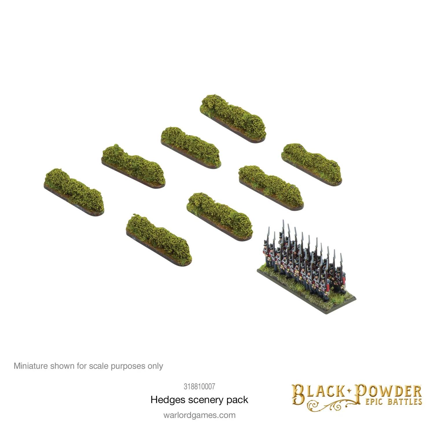 Bolt Action Black Powder Epic Battles haies décor 36 pièces