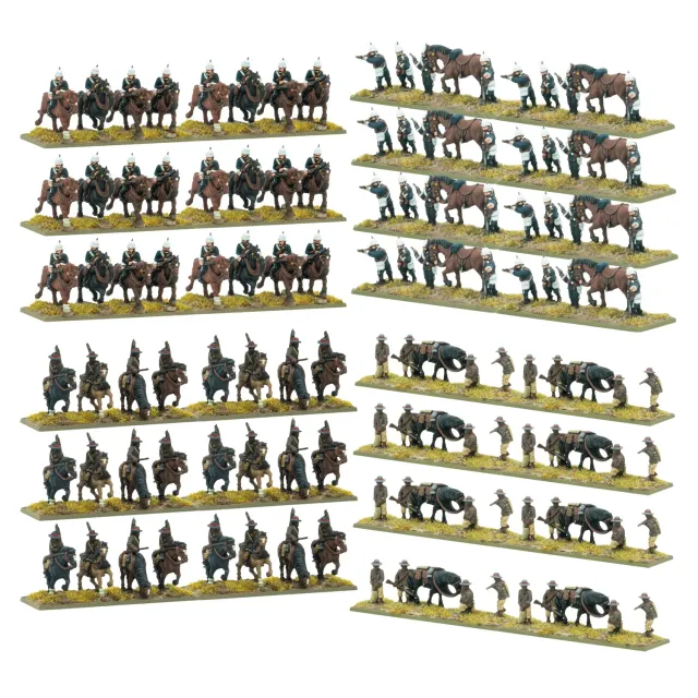 Bolt Action Black Powder Epic Battles Zulu British Army Cavalry Brigade plastique