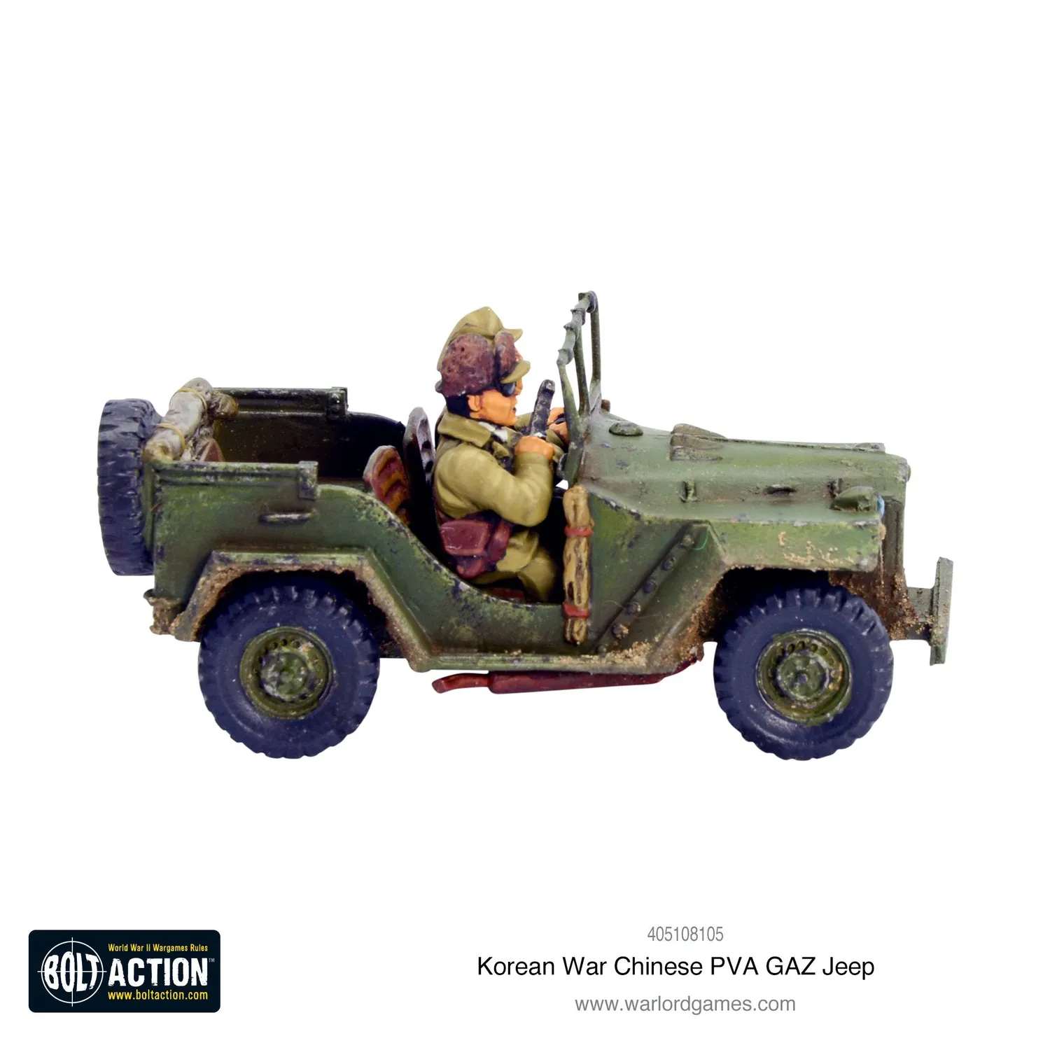 Bolt Action Korean War Jeep GAZ PVA chinois véhicule résine métal