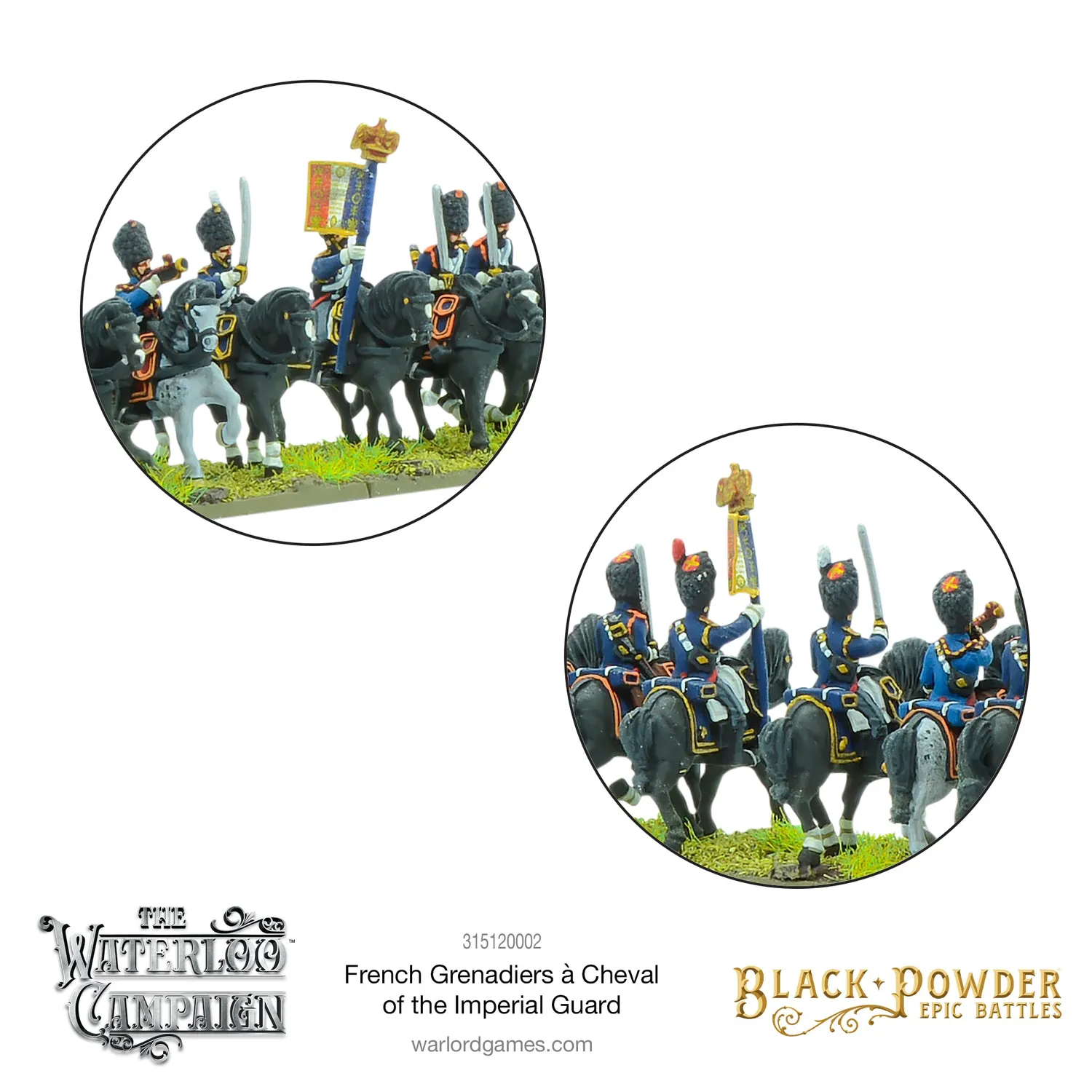 Black Powder Waterloo Grenadiers à cheval Garde cavalerie