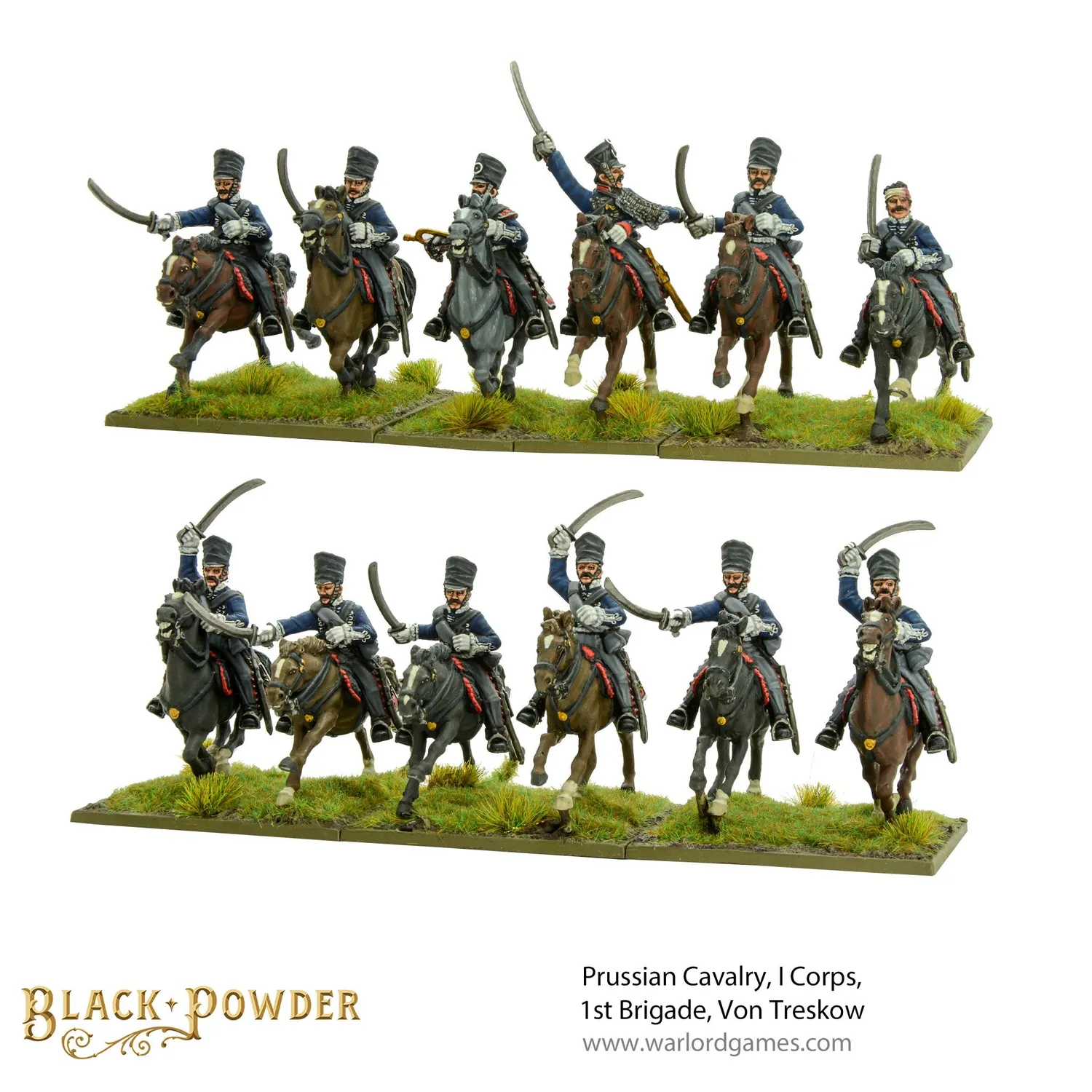 Bolt Action Black Powder Prussian Cavalry I Corps 1st Brigade Von Treskow figurines