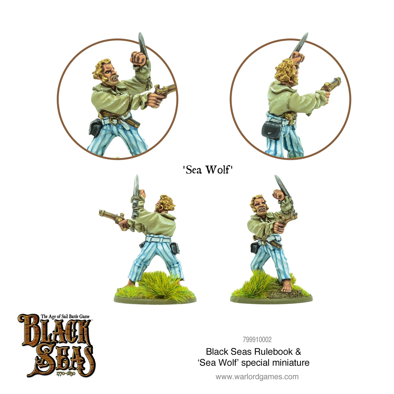 Black Seas Rulebook livre règles + Sea Wolf 28mm