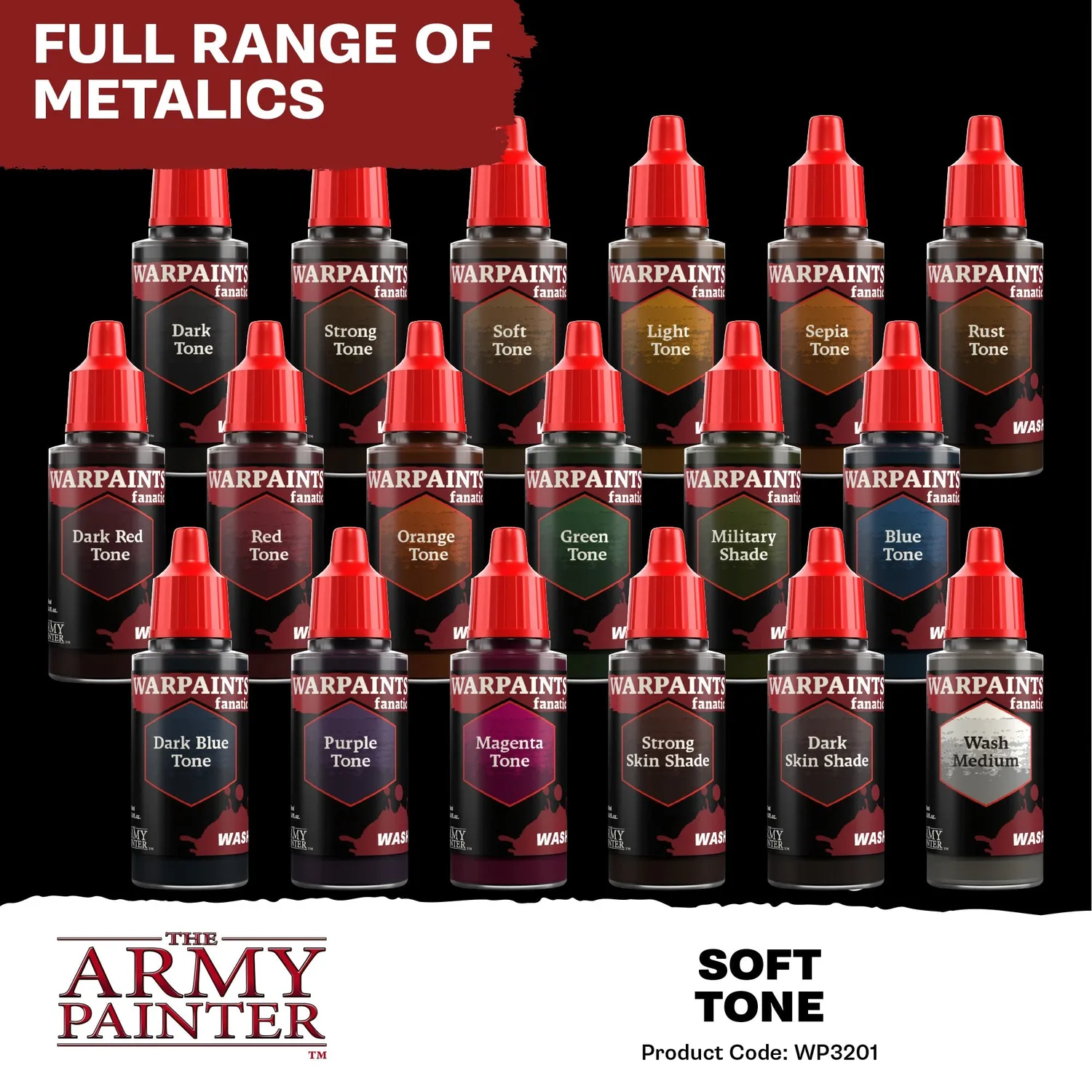 Bolt Action Warpaints Fanatic Wash Soft Tone peinture lavis 18 ml