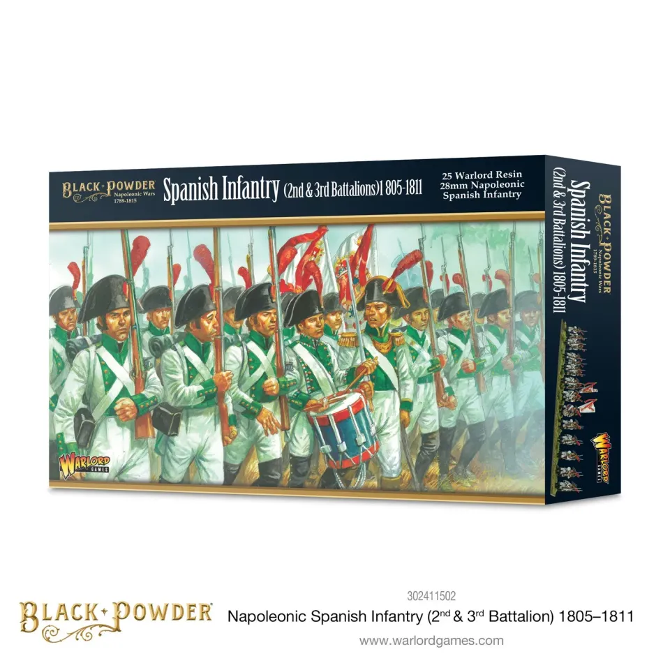 Bolt Action Black Powder Napoleonic Spanish Infantry 1805-1811 figurines