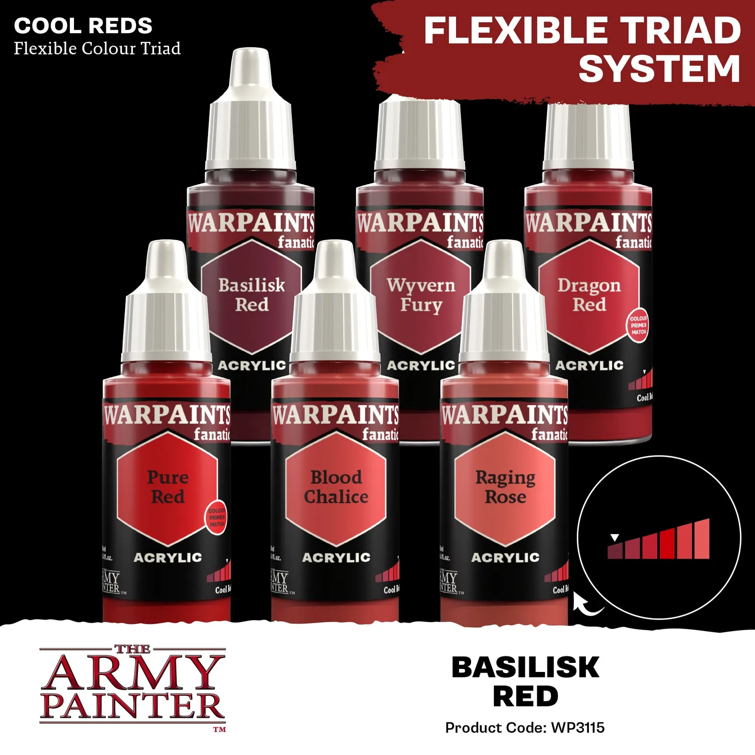 The Army Painter Warpaints Fanatic Basilisk Red peinture acrylique 18 ml