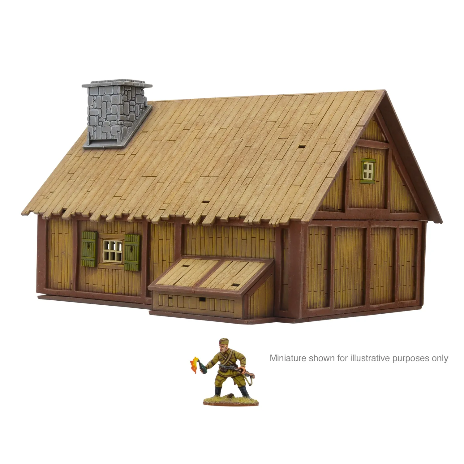 Bolt Action Small Eastern European Cottage (28mm) terrain Default Title MDF