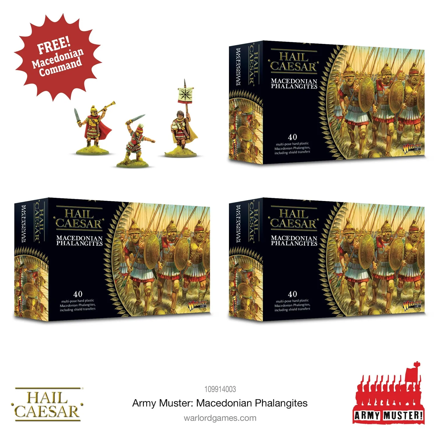 Bolt Action Hail Caesar Army Muster Macedonian Phalangites infanterie métal
