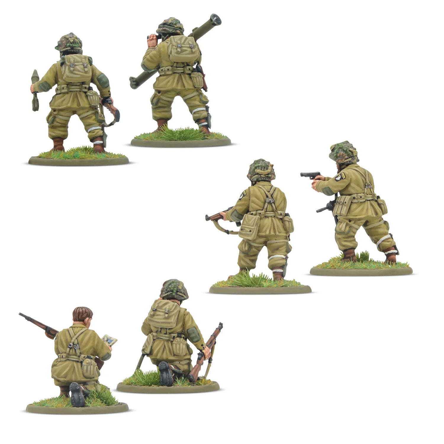 Bolt Action US Airborne (D-Day) Platoon figurines 30 plastique