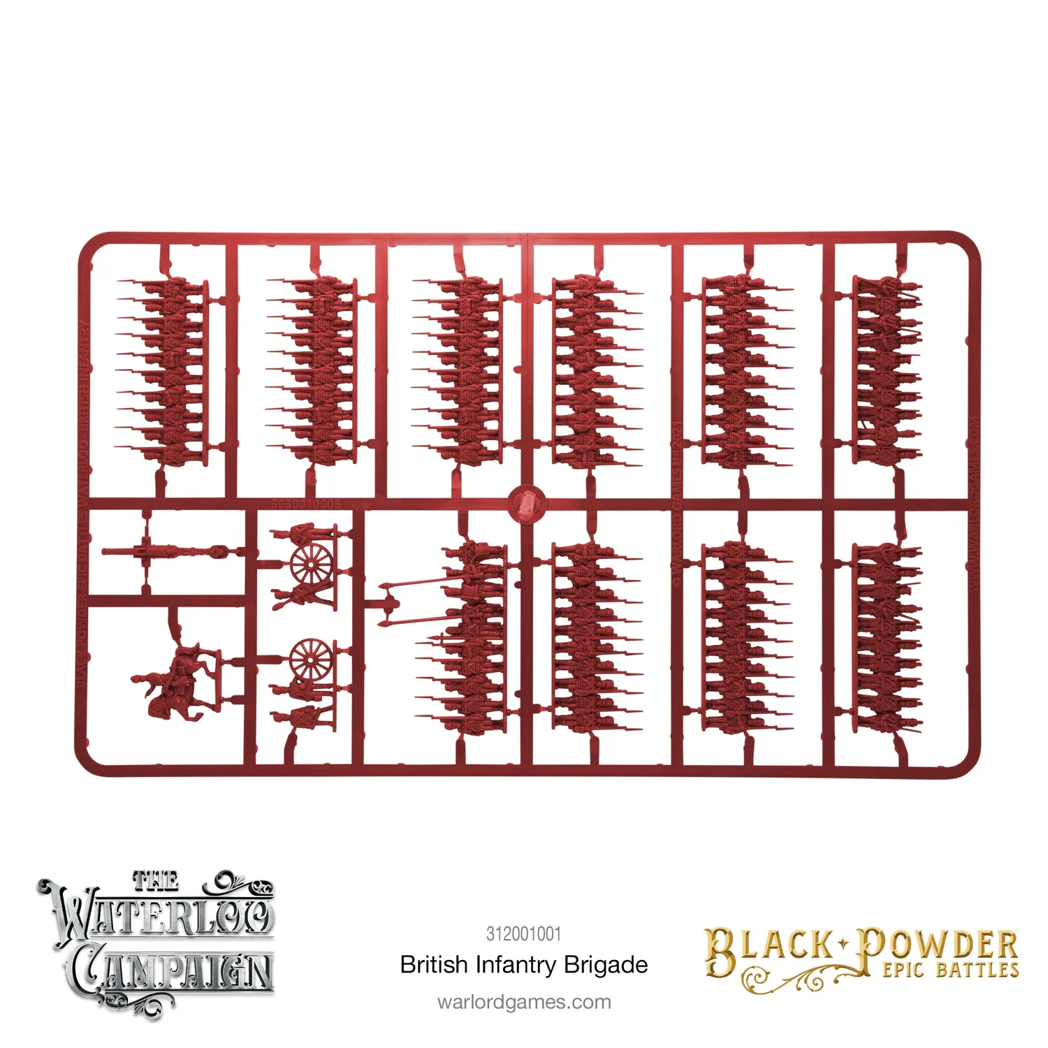 Bolt Action Black Powder Epic Battles Waterloo British Infantry Brigade plastique
