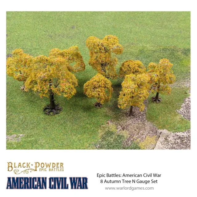Bolt Action Autumn N Gauge Gift Set arbres terrain automne 8 pièces