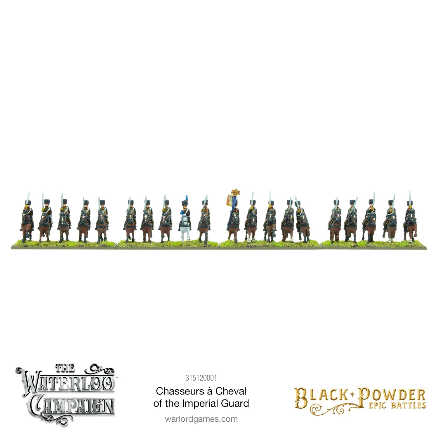 Black Powder Epic Battles Waterloo French Chasseurs à Cheval figurines