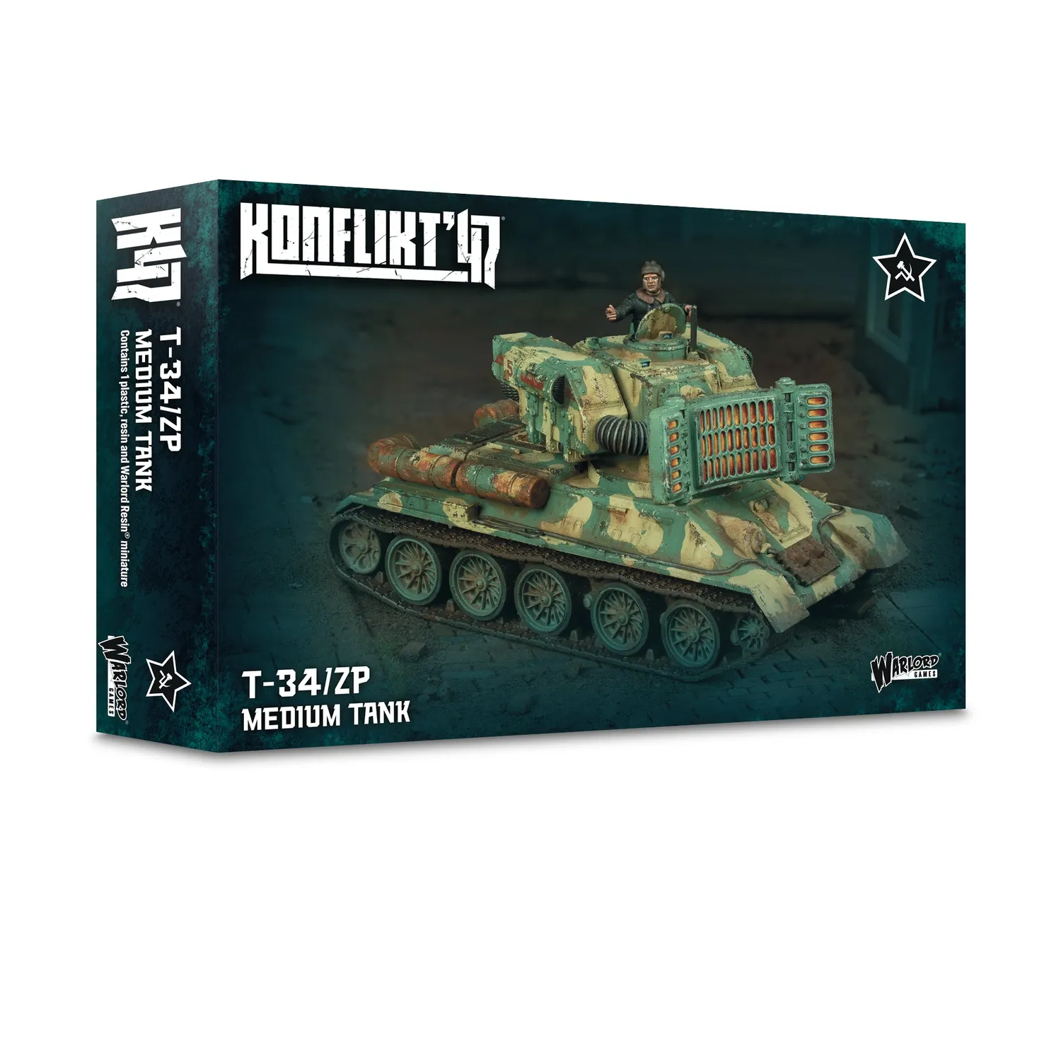 Bolt Action Konflikt '47 T-34/ZP char miniature soviétique