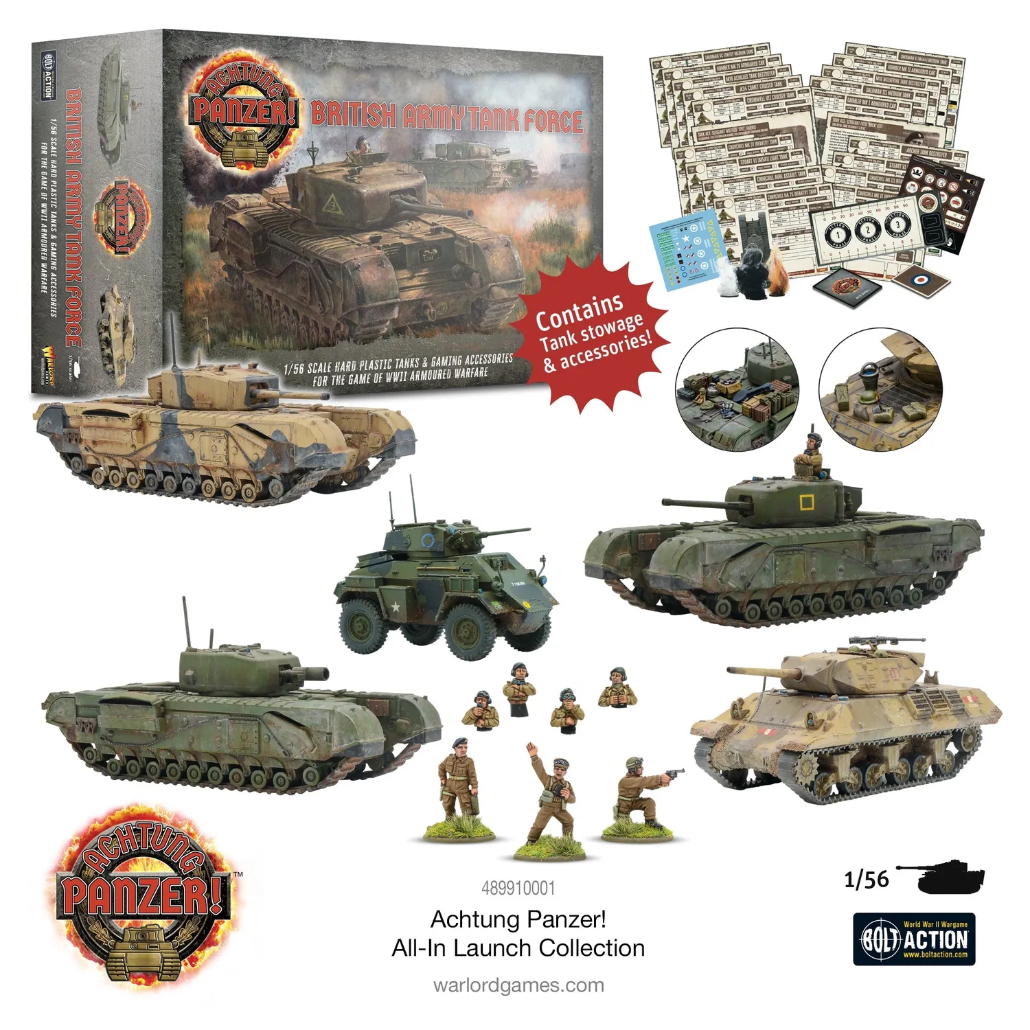 Bolt Action Achtung Panzer All-In Launch Collection coffret chars