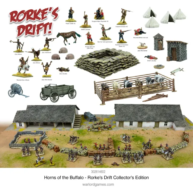 Warlord Games Horns Buffalo Rorke's Drift coffret décor + figurines