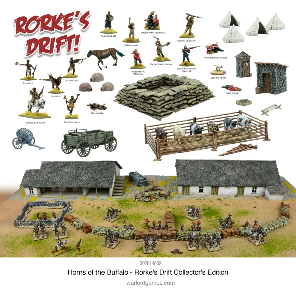 Warlord Games Horns Buffalo Rorke's Drift coffret décor + figurines