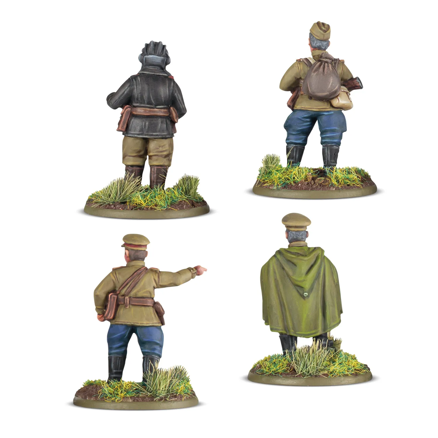 Bolt Action Soviet Platoon Commanders figurines officiers soviétiques résine