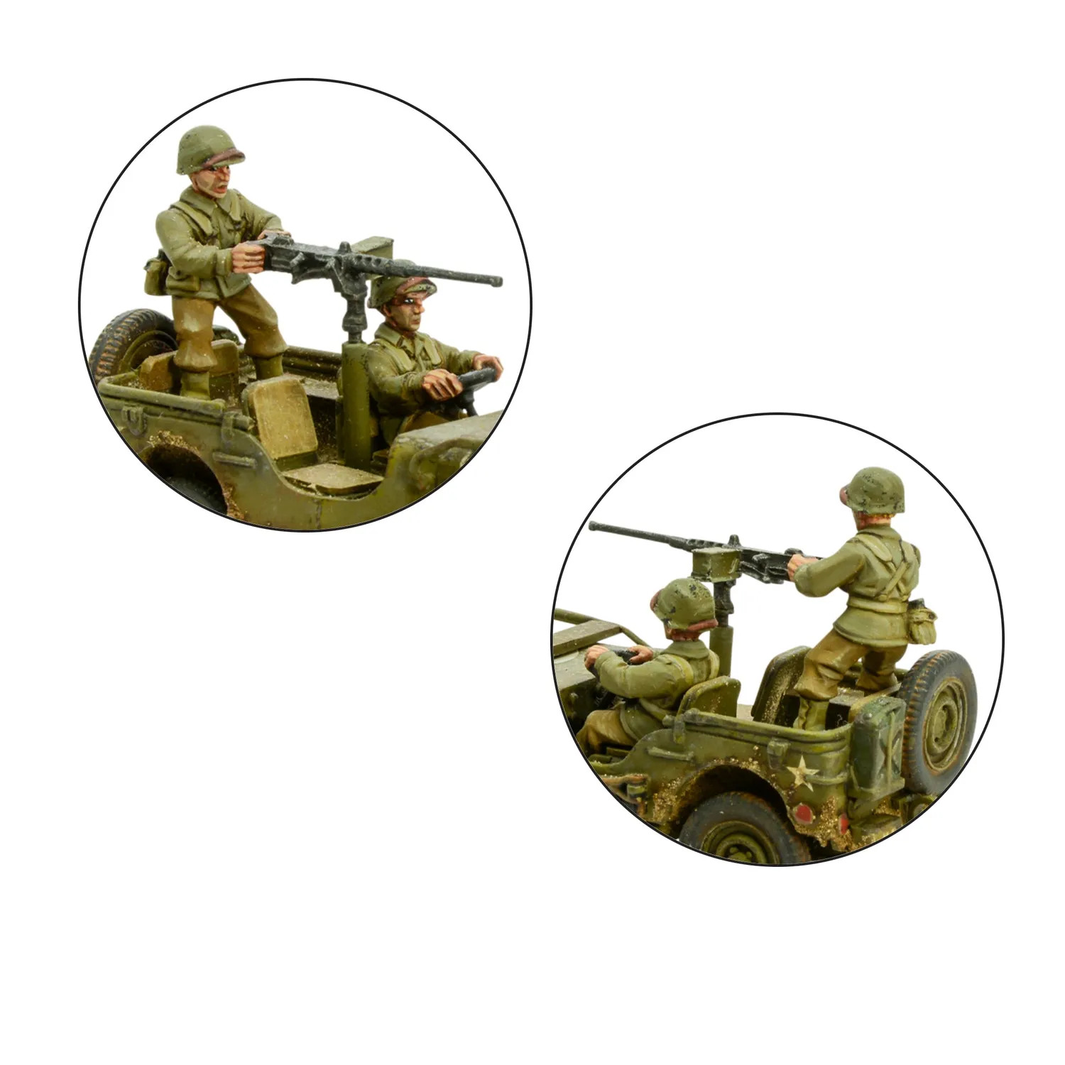 Bolt Action Go Everywhere US Jeep coffret 3 véhicules résine