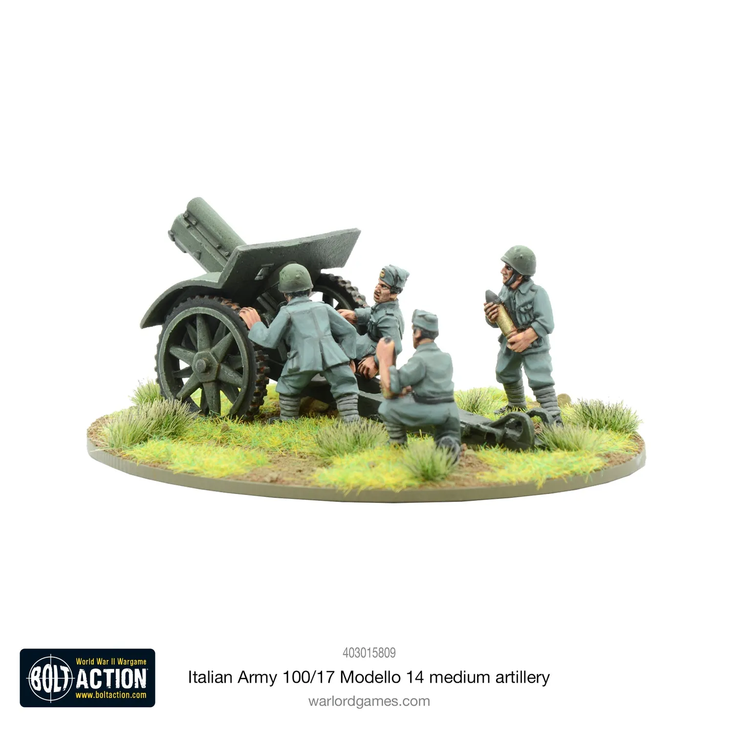 Bolt Action Italian Army 100/17 Modello 14 obusier métal