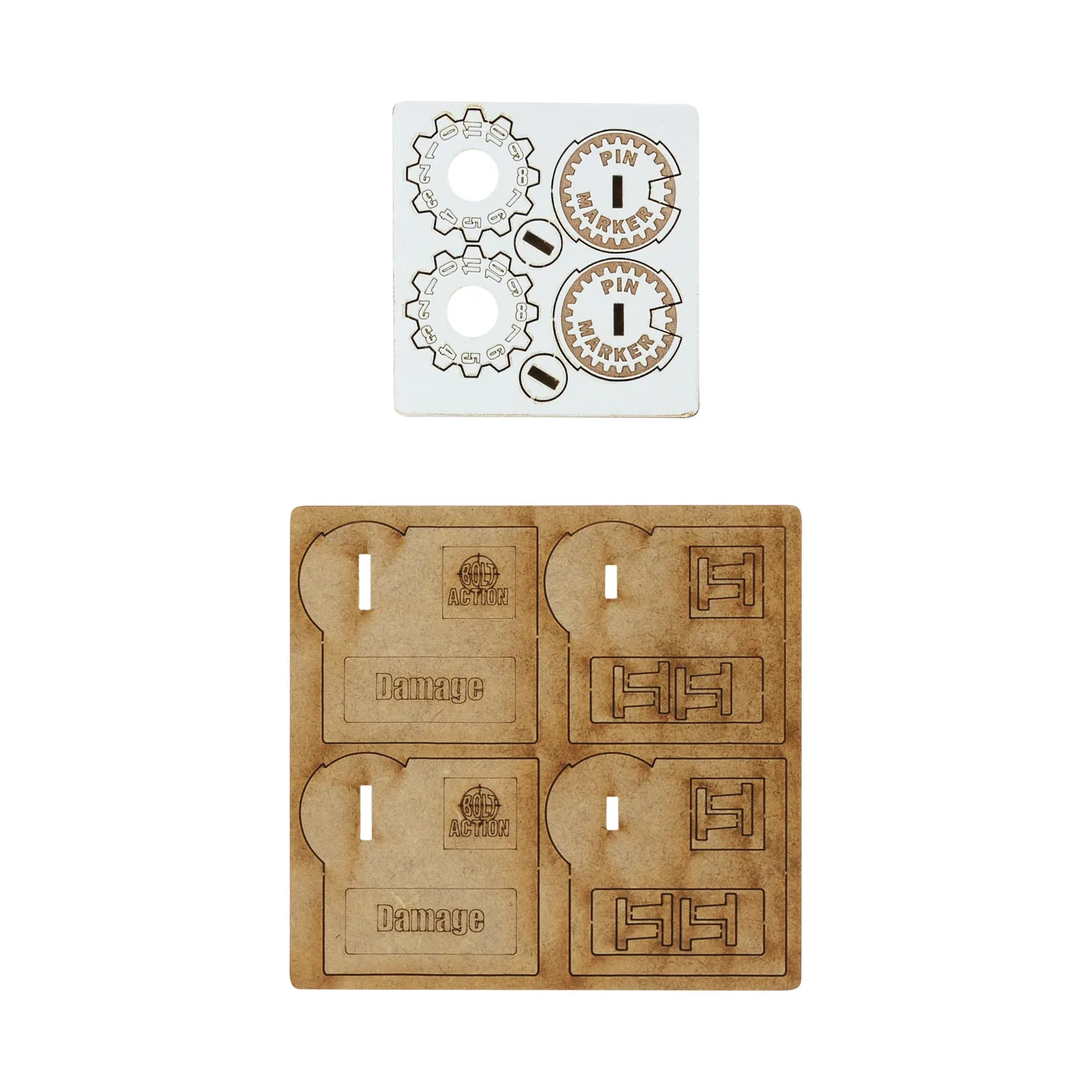 Bolt Action marqueurs véhicule Germany MDF lot de 2