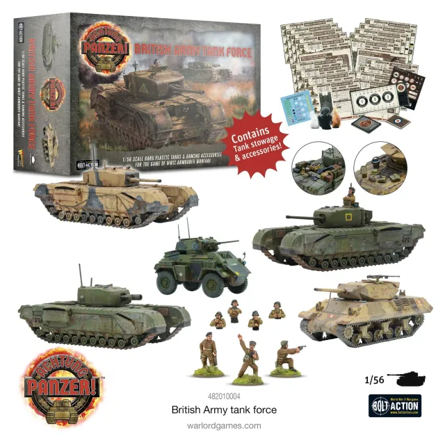 Warlord Games Achtung Panzer! Force chars britanniques coffret départ