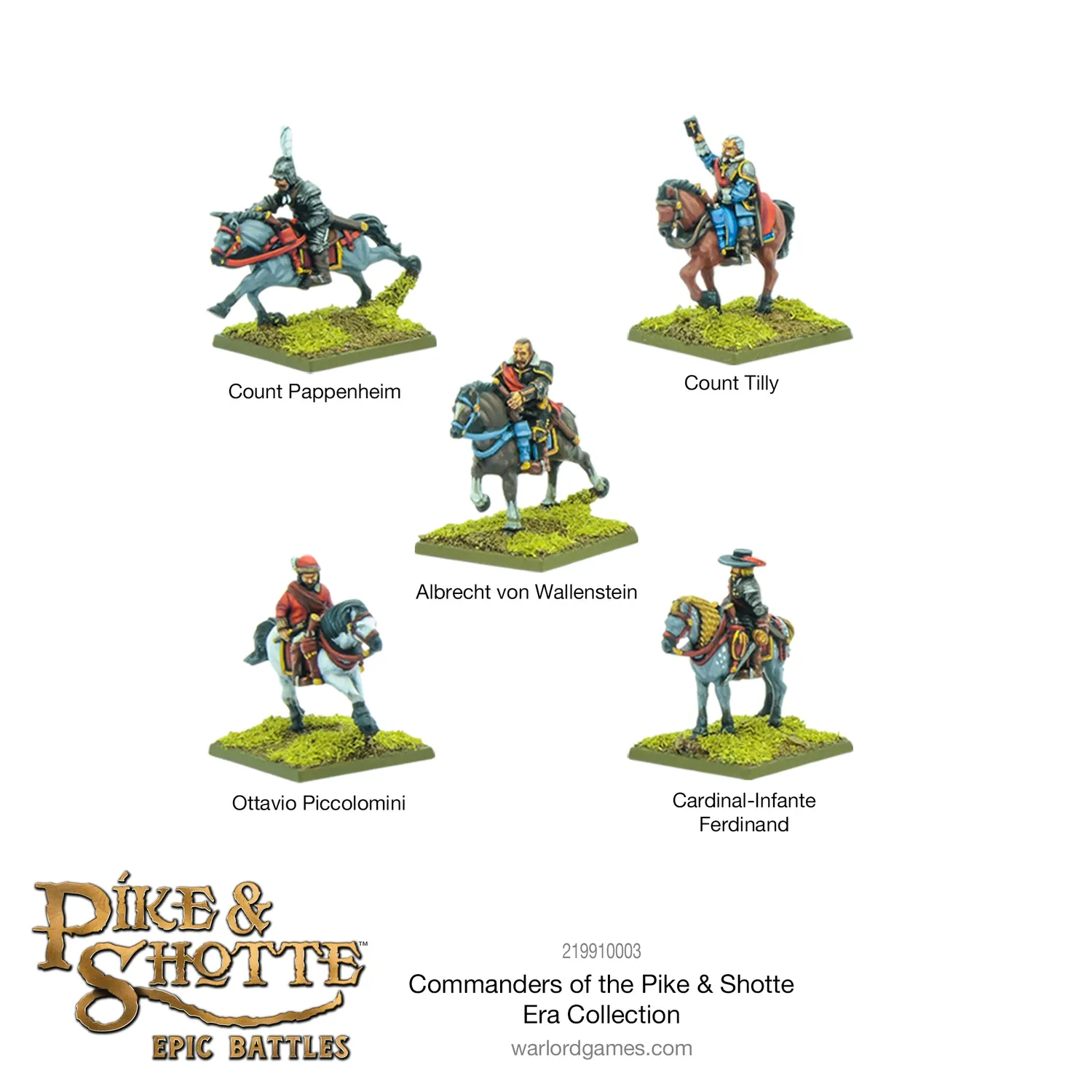 Bolt Action Commanders of the Pike & Shotte Era coffret figurines