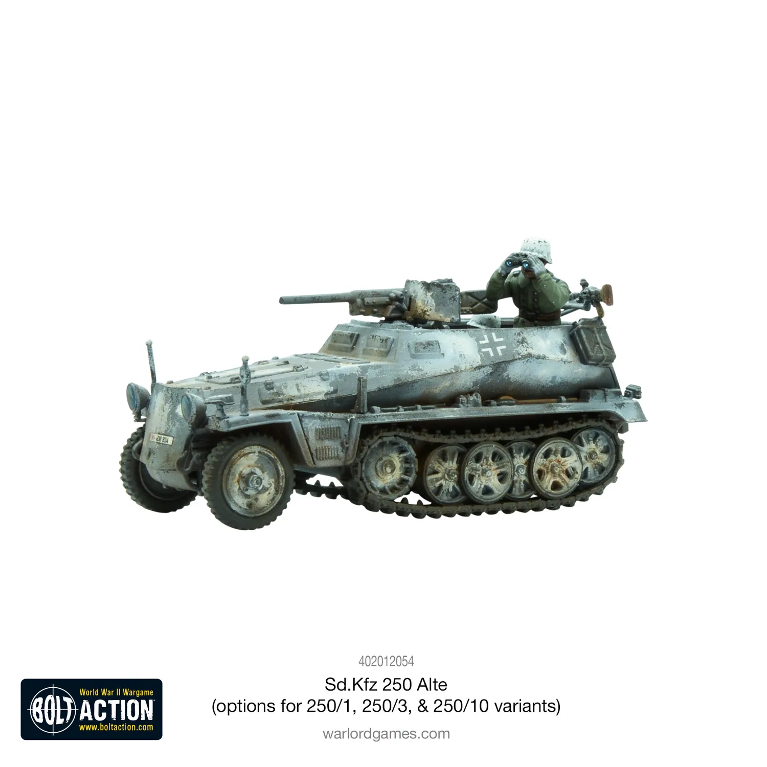 Bolt Action Sd.Kfz 250 Alte half-track plastique 3 versions