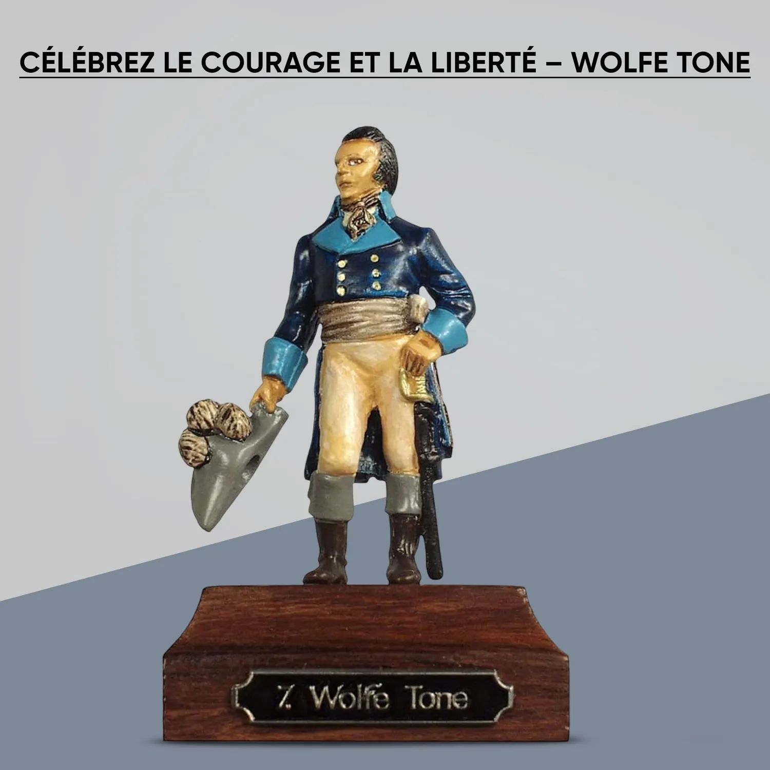 Prince August IHP07 Wolfe Tone figurine étain peinte à la main