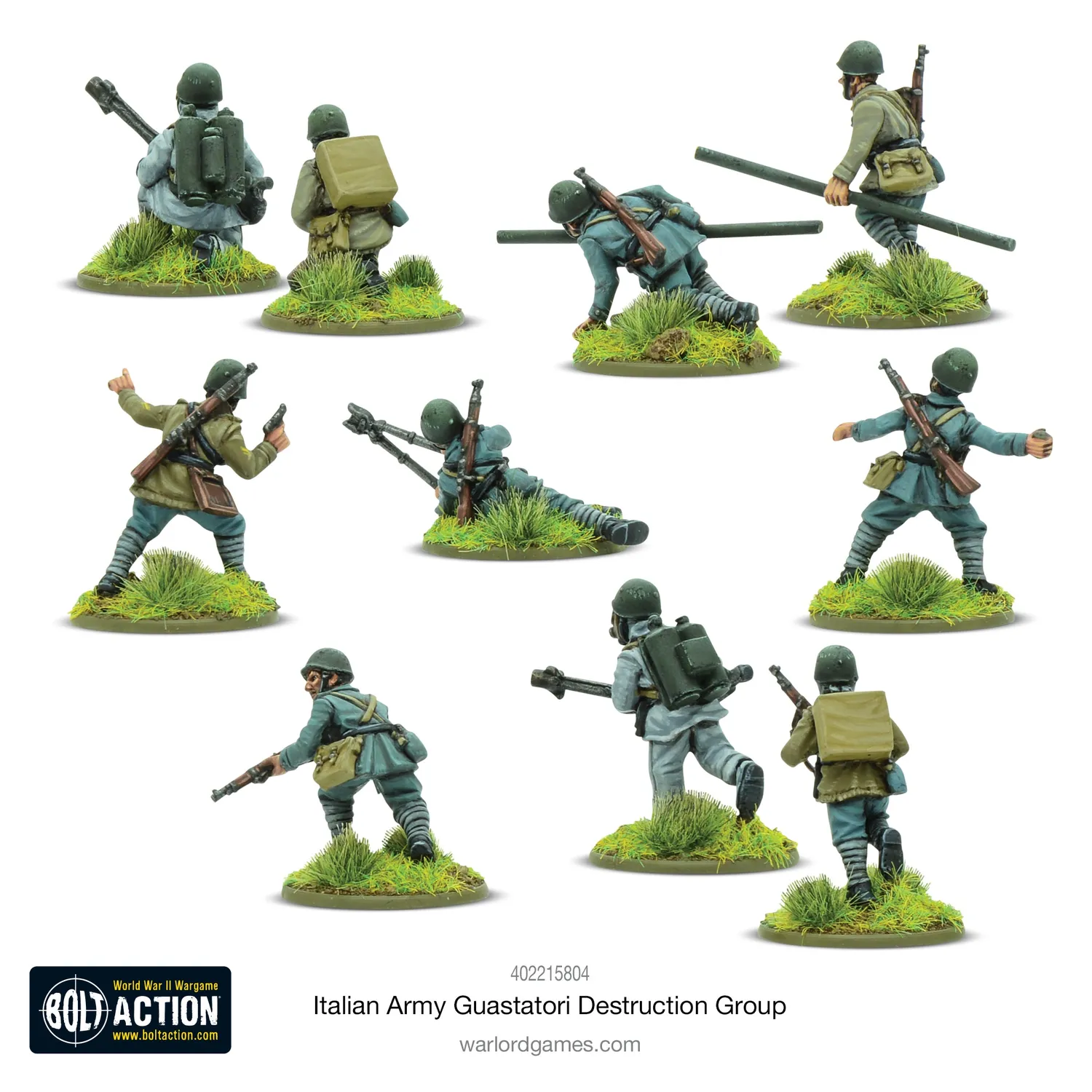 Bolt Action Italian Army Guastatori Destruction Group figurines métal 10