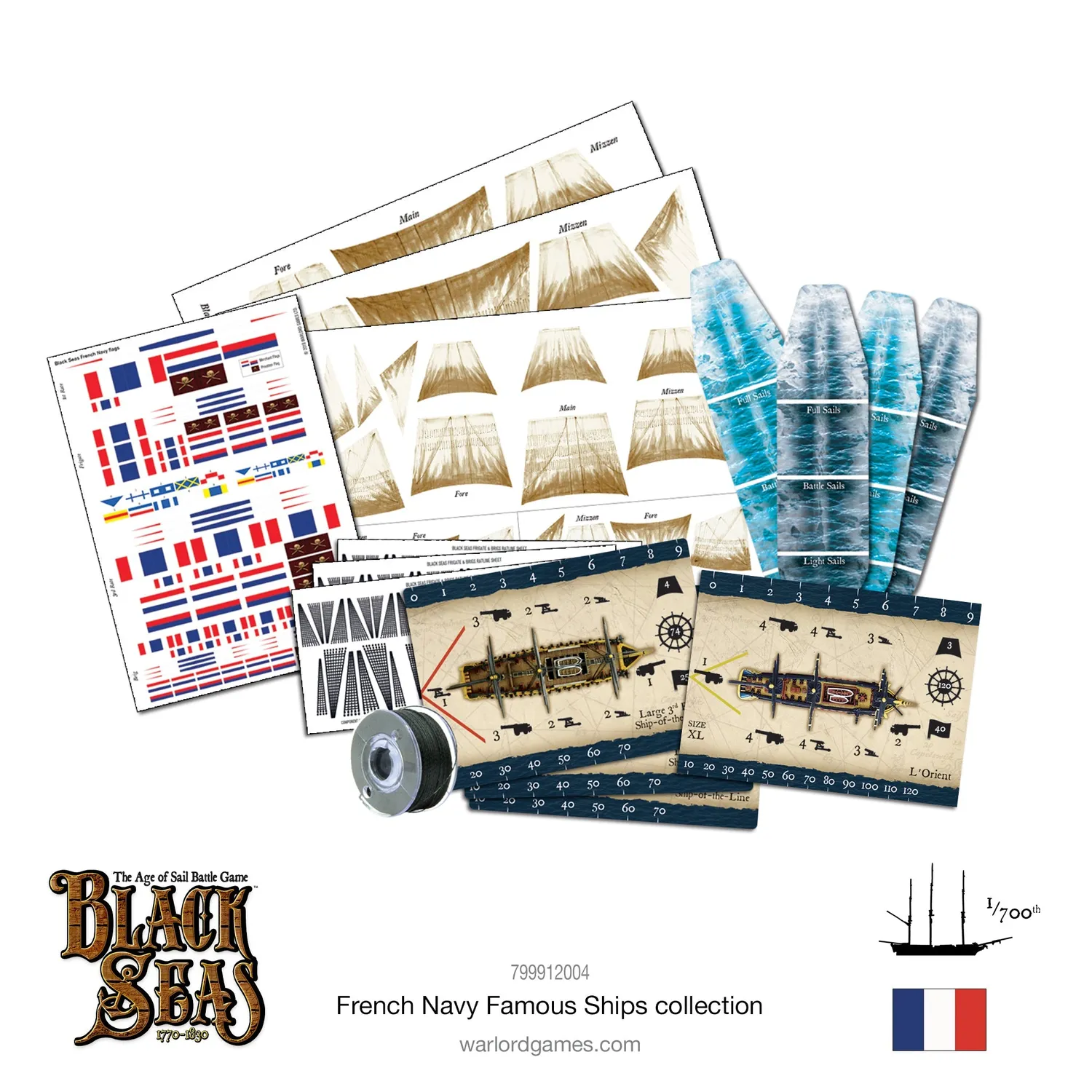 Bolt Action Black Seas French Navy Famous Ships Bundle navires