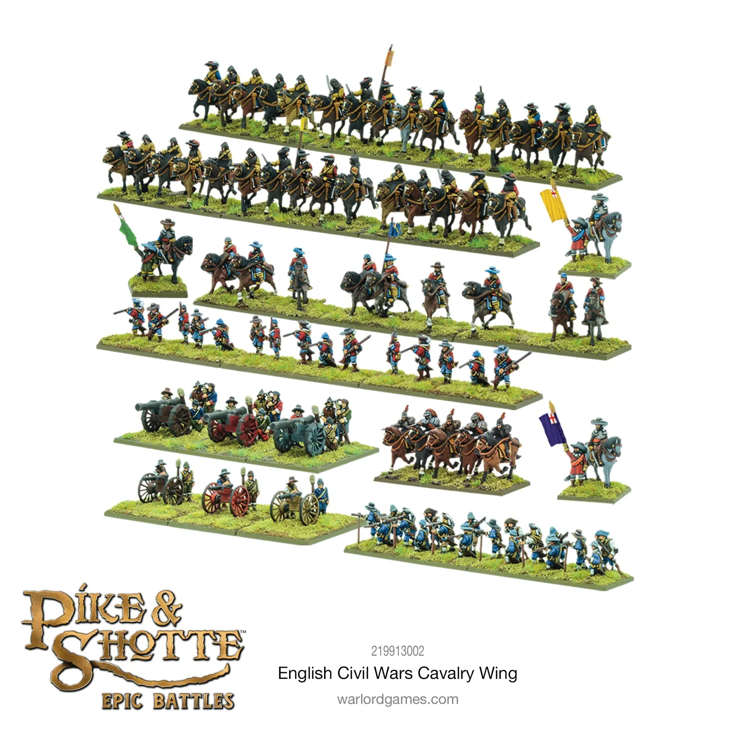 Warlord Games Pike & Shotte English Civil Wars Cavalry Wing coffret