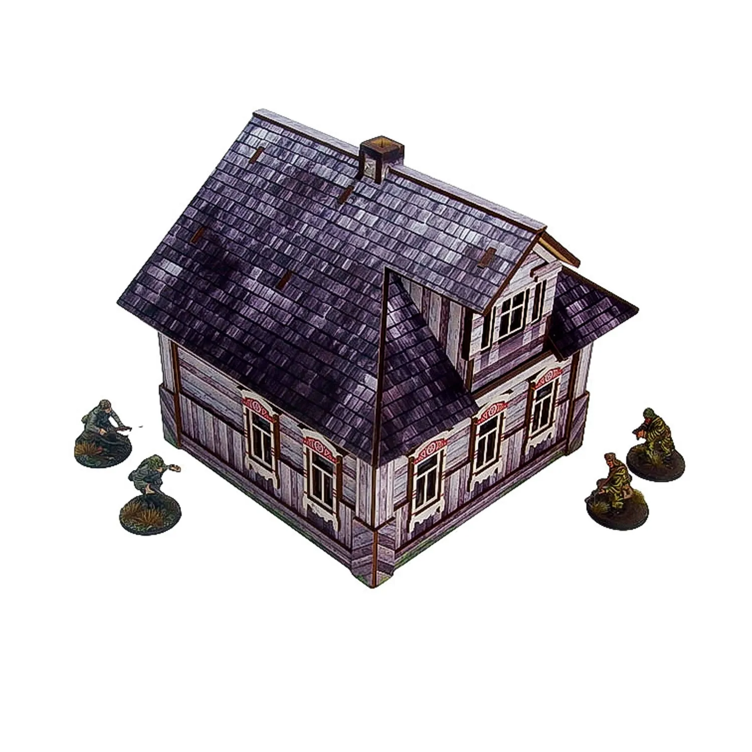 Bolt Action Ostfront Village dacha blanche décor prépeint