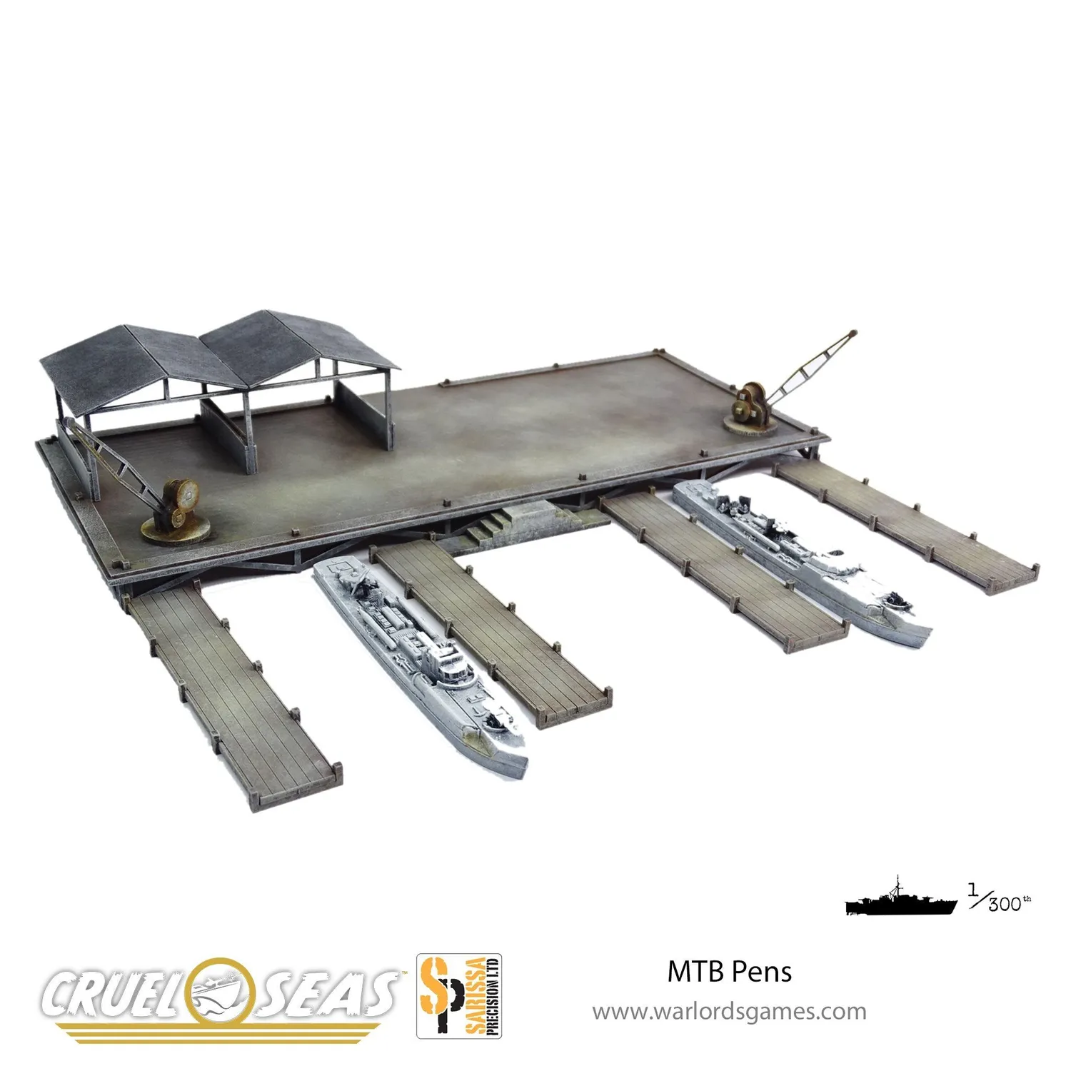Bolt Action Cruel Seas MTB Pens décor port MDF