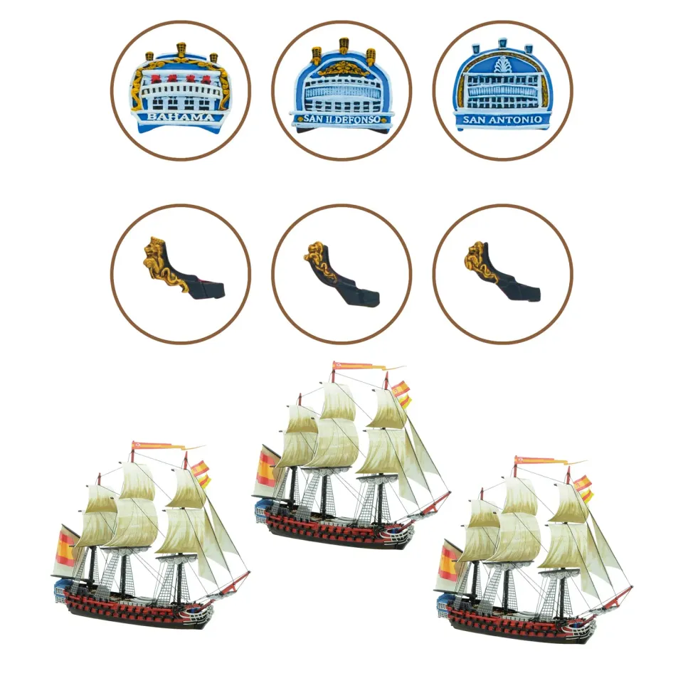 Bolt Action Black Seas Spanish 3rd Rates Named Ships Pack 3 navires