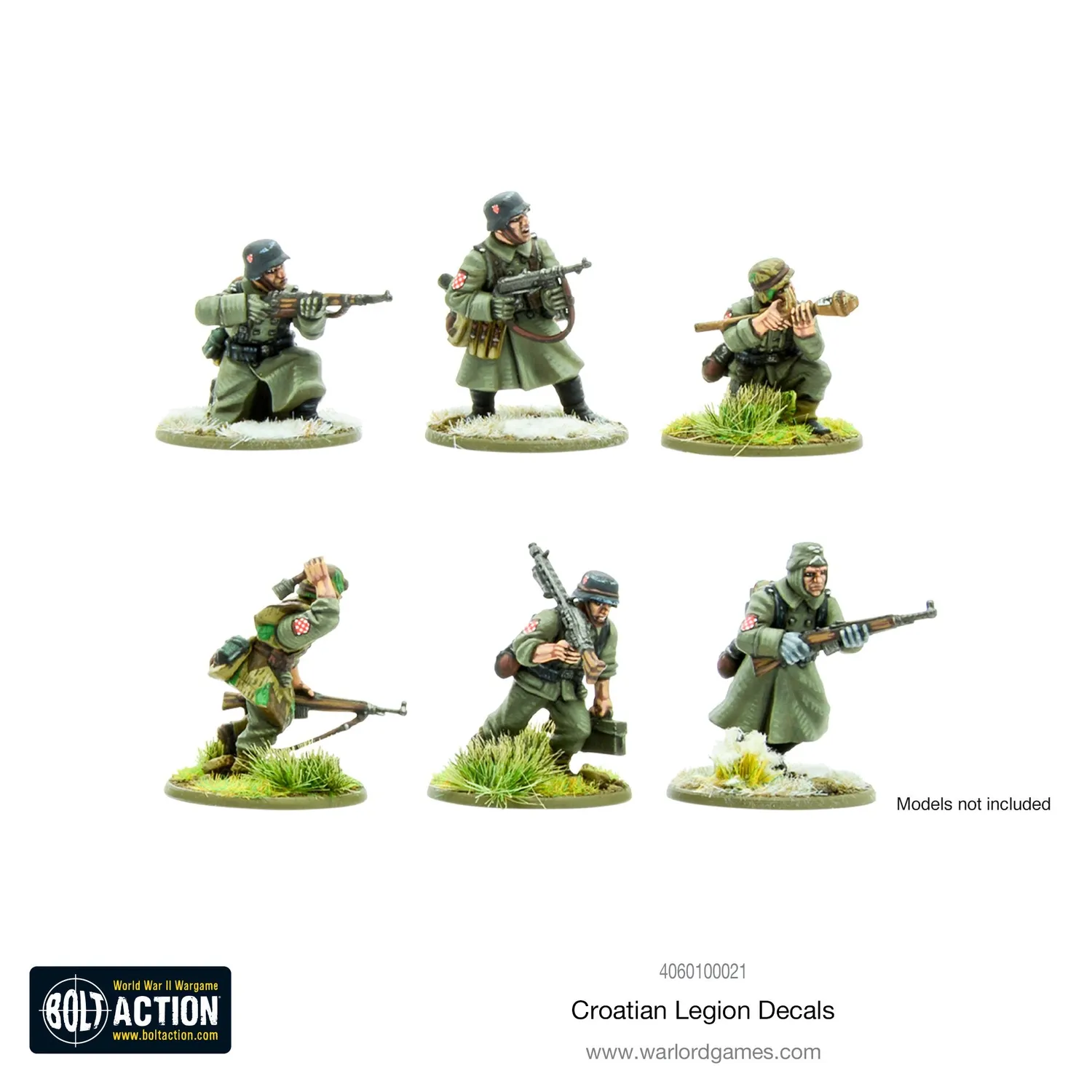 Bolt Action Croatian Legion décalcomanies front est